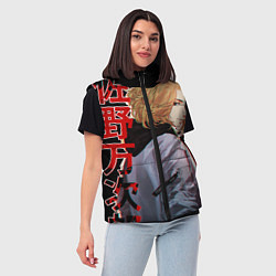 Женский жилет Токийские мстители, цвет: 3D-черный — фото 2