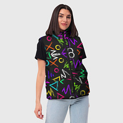 Женский жилет Геометрия, цвет: 3D-красный — фото 2