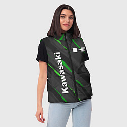 Женский жилет KAWASAKI КАВАСАКИ SPORT, цвет: 3D-красный — фото 2