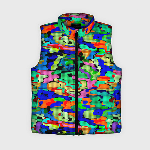 Женский жилет Абстрактный милитари / 3D-Светло-серый – фото 1