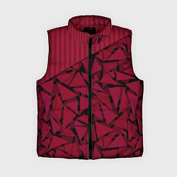 Женский жилет Красный комбинированный узор