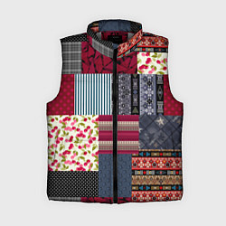 Женский жилет Деревенский стиль Пэчворк