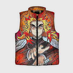 Женский жилет Ренгоку Клинок демонов, цвет: 3D-черный