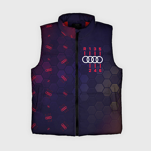 Женский жилет Audi - Gearbox - Hexagon Pattern / 3D-Красный – фото 1