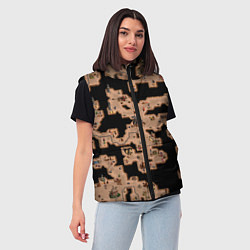 Женский жилет Heroes III Dungeon Map, цвет: 3D-черный — фото 2