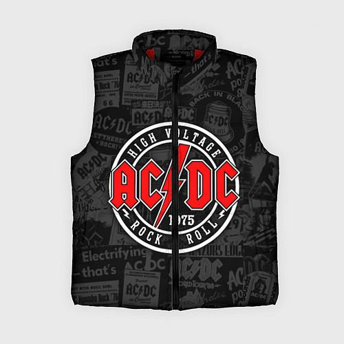 Женский жилет AC DC HIGH VOLTAGE / 3D-Красный – фото 1