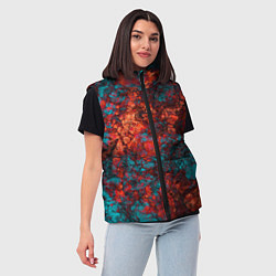 Женский жилет Текстура камня, цвет: 3D-черный — фото 2