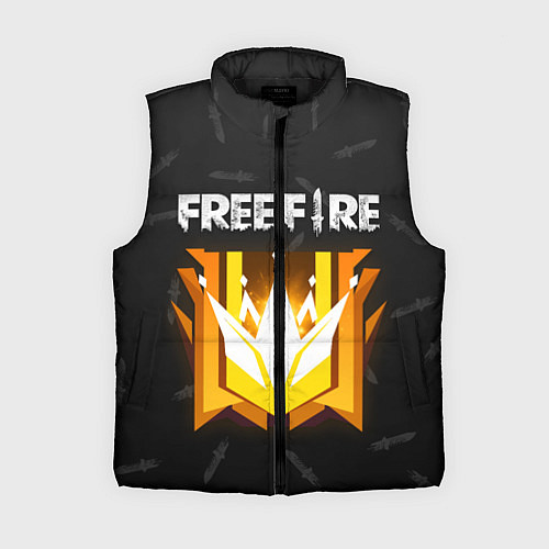Женский жилет Free Fire Фри фаер / 3D-Черный – фото 1