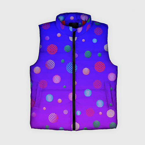 Женский жилет Фантастические шары / 3D-Красный – фото 1