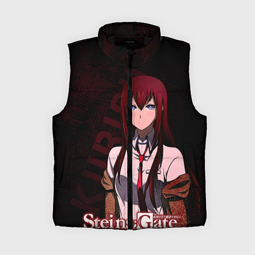 Женский жилет Курису Макисе Врата Штейна / 3D-Черный – фото 1