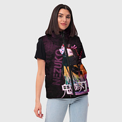 Женский жилет Незуко Камадо Kimetsu no aiba, цвет: 3D-красный — фото 2