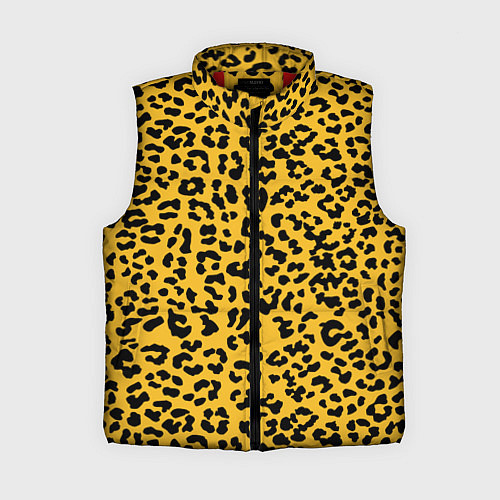Женский жилет Леопард желтый / 3D-Красный – фото 1