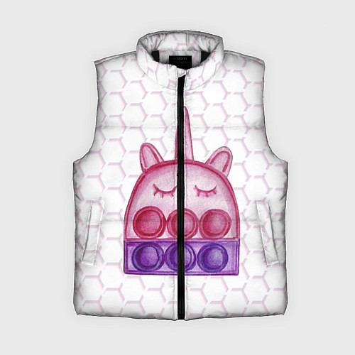 Женский жилет POP IT ЕДИНОРОГ ПОП ИТ / 3D-Черный – фото 1