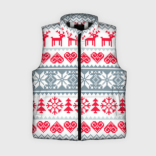 Женский жилет Вязаный рисунок / 3D-Черный – фото 1