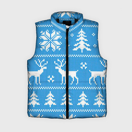 Женский жилет Зимняя ночь / 3D-Черный – фото 1