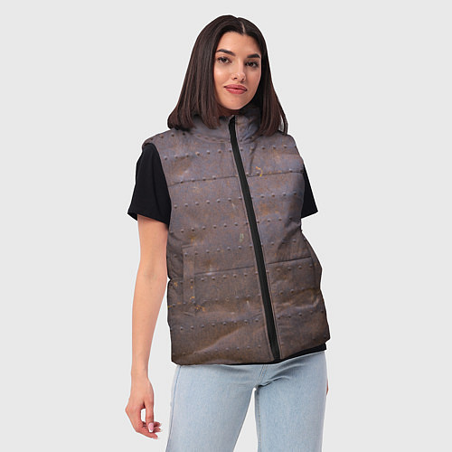 Женский жилет Ржавый металл / 3D-Красный – фото 3