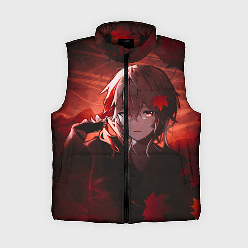 Женский жилет Кадзуха в кленовых листьях / 3D-Черный – фото 1