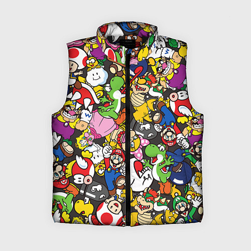 Женский жилет Mario ALLSTARS / 3D-Черный – фото 1
