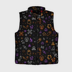 Женский жилет ХЕЛЛОУИН ПАТТЕРН НЕОН HALLOWEEN NEON