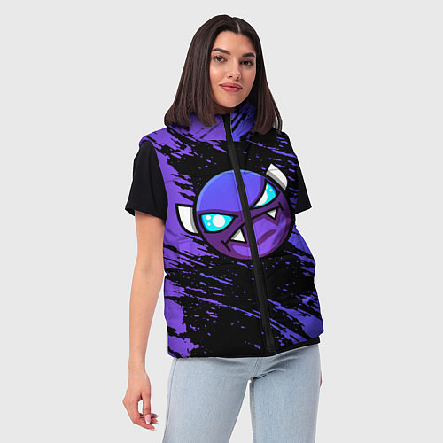 Женский жилет Geometry Dash / 3D-Красный – фото 3