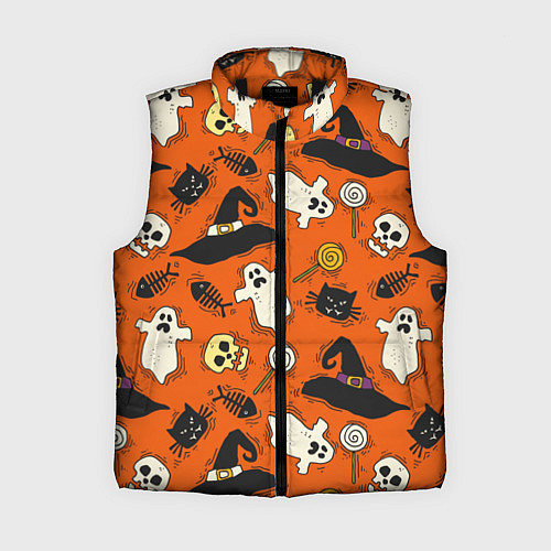 Женский жилет Хэллоуинские шалости / 3D-Черный – фото 1