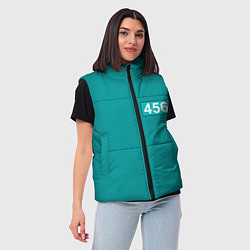 Женский жилет Игра в кальмара 456, цвет: 3D-красный — фото 2