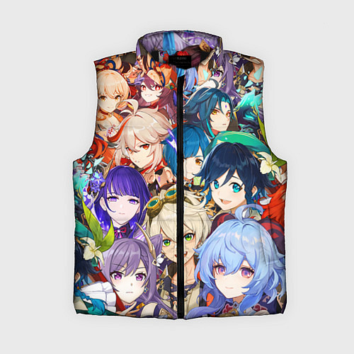 Женский жилет Genshin Impact - персонажи / 3D-Черный – фото 1
