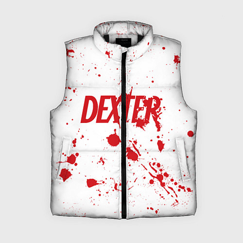 Женский жилет Dexter logo Декстер брызги крови / 3D-Черный – фото 1