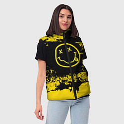 Женский жилет Нирвана Гранж Nirvana Smile, цвет: 3D-красный — фото 2