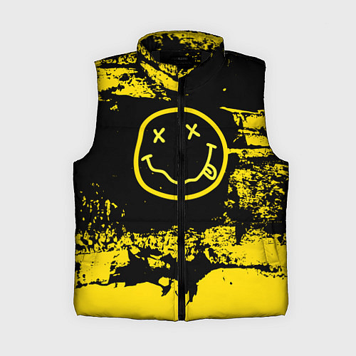 Женский жилет Нирвана Гранж Nirvana Smile / 3D-Черный – фото 1