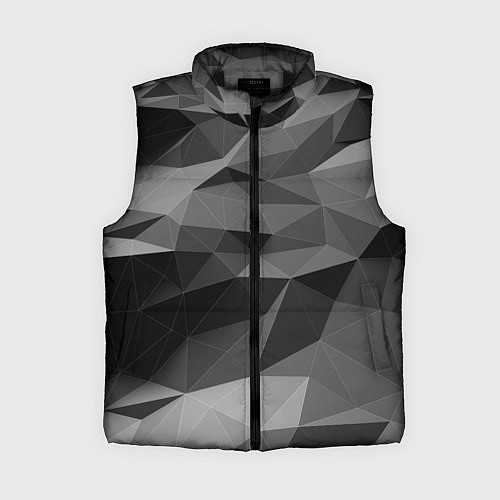 Женский жилет Чб абстракция / 3D-Черный – фото 1