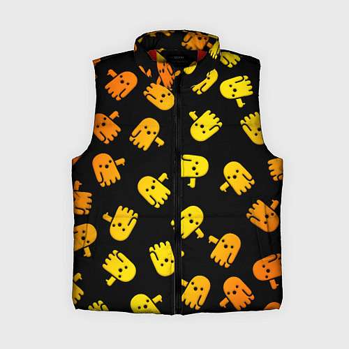 Женский жилет BOO! ПРИЗРАК, ПРИВЕДЕНИЕ ХЕЛЛОУИН ОРАНЖЕВЫЙ / 3D-Красный – фото 1