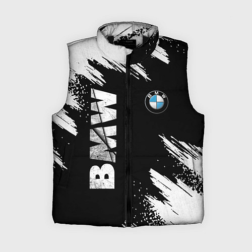Женский жилет BMW GRUNGE БМВ ГРАНЖ / 3D-Черный – фото 1