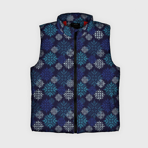 Женский жилет Свитер узоры / 3D-Красный – фото 1