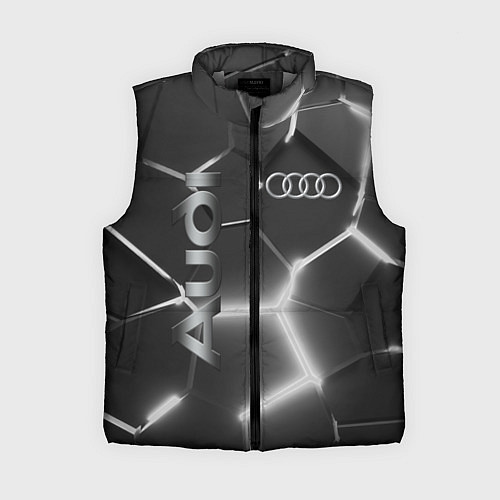 Женский жилет AUDI GREY 3D ПЛИТЫ / 3D-Светло-серый – фото 1