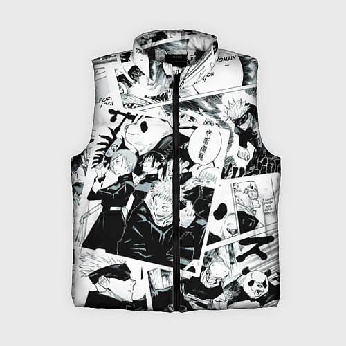 Женский жилет Магическая битва Jujutsu Kaisen манга / 3D-Черный – фото 1