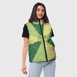 Женский жилет Медуза на фоне АПВ 9 3 3 5, цвет: 3D-красный — фото 2