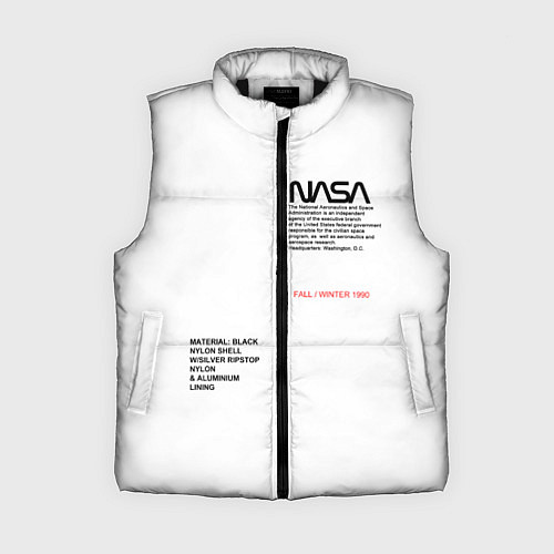 Женский жилет NASA БЕЛАЯ ФОРМА / 3D-Черный – фото 1