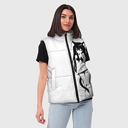 Женский жилет Чб Неко в лифчике, цвет: 3D-черный — фото 2