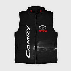 Женский жилет Черная Тойота Камри, цвет: 3D-красный