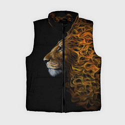 Женский жилет ПЛАМЕННЫЙ ЛЕВ, цвет: 3D-черный