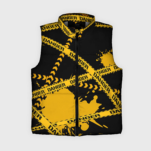 Женский жилет Лента DANGER / 3D-Светло-серый – фото 1
