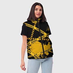 Женский жилет Лента DANGER, цвет: 3D-черный — фото 2