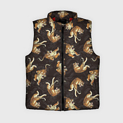 Женский жилет Паттерн Японский тигр, цвет: 3D-красный