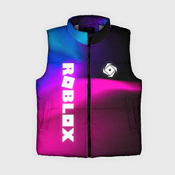 Женский жилет Роблокс лого х эмблема, цвет: 3D-светло-серый