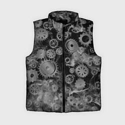 Женский жилет Механизм и дым, стимпанк, цвет: 3D-черный