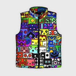 Женский жилет Geometry Dash: All Skins, цвет: 3D-черный