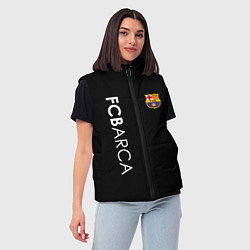 Женский жилет FC BARCA BLACK STYLE, цвет: 3D-светло-серый — фото 2