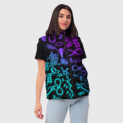 Женский жилет ТАТУ ТОКЙСКИЕ МСТИТЕЛИ НЕОН, цвет: 3D-красный — фото 2