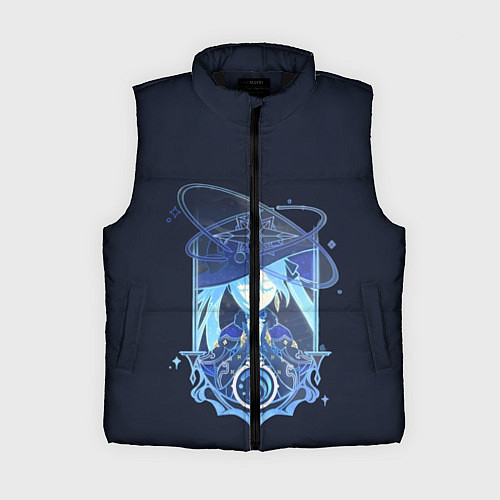 Женский жилет Genshin Impact Mona Мона / 3D-Черный – фото 1